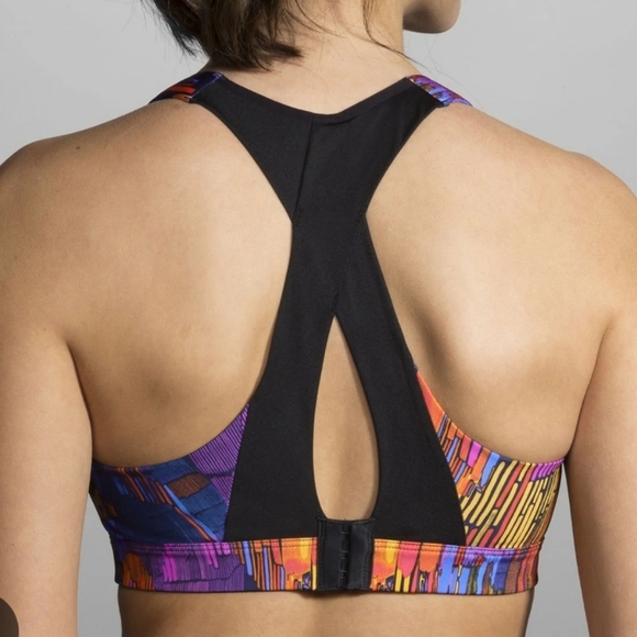 Brooks Juno Velcro Strap Adjustable High Support Sports Bra Plus Size 40D - Picture 2 of 16
